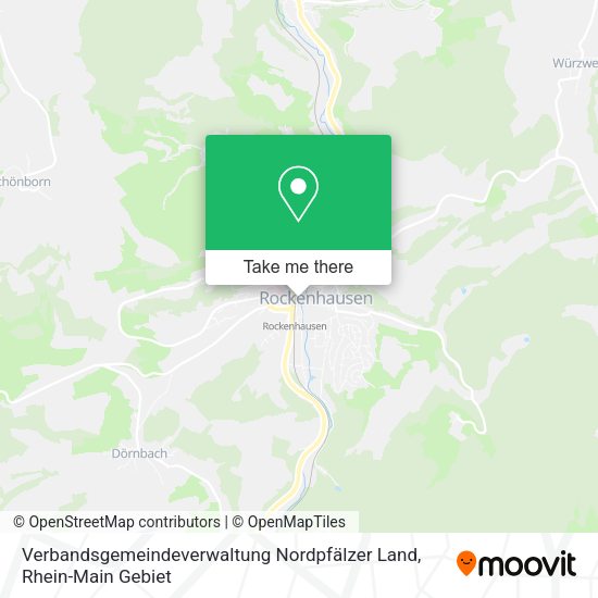 Карта Verbandsgemeindeverwaltung Nordpfälzer Land