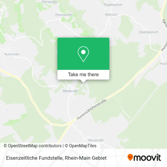 Карта Eisenzeitliche Fundstelle