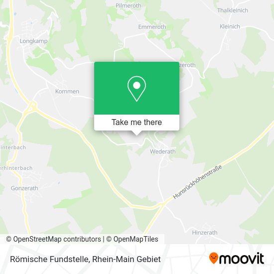 Карта Römische Fundstelle
