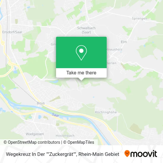 Карта Wegekreuz In Der ""Zuckergrät""