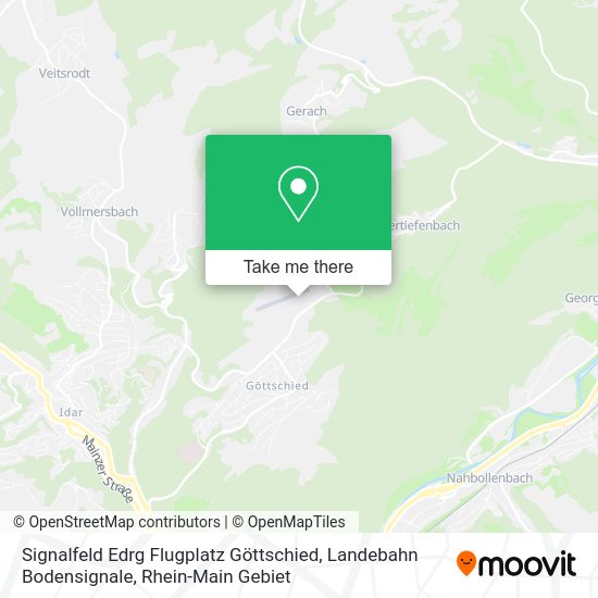 Карта Signalfeld Edrg Flugplatz Göttschied, Landebahn Bodensignale