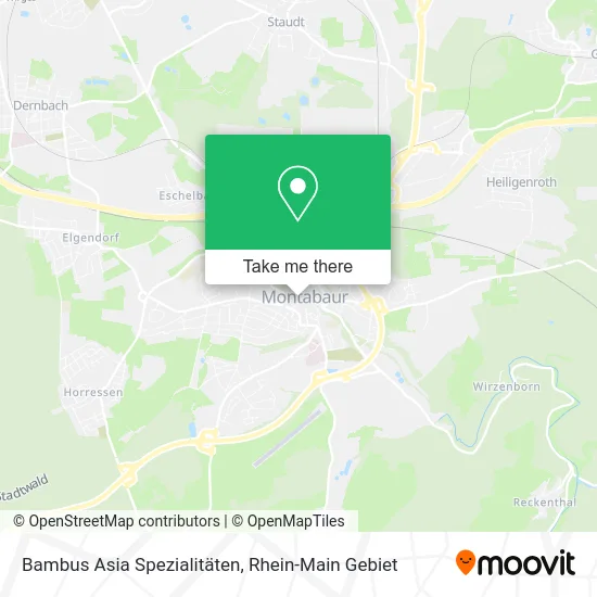 Карта Bambus Asia Spezialitäten