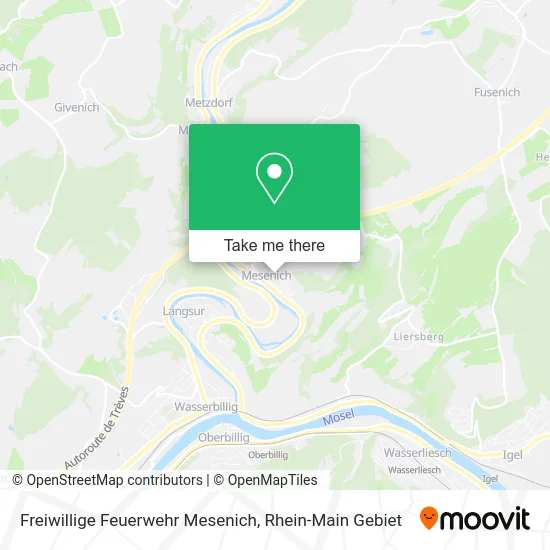 Карта Freiwillige Feuerwehr Mesenich