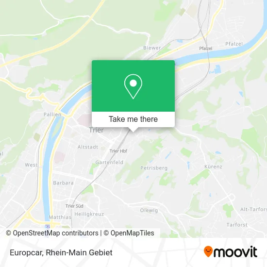 Карта Europcar