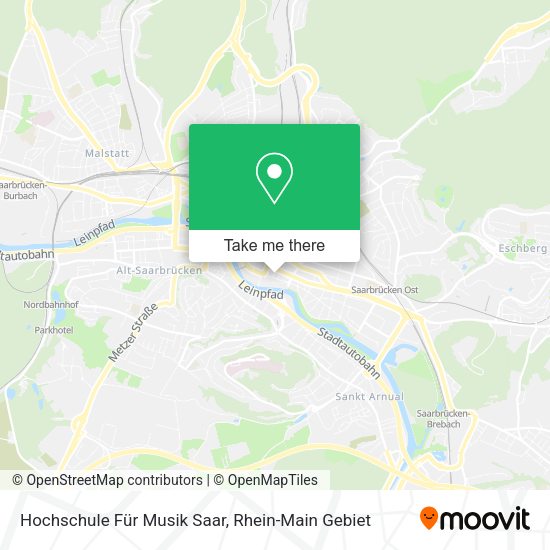 Карта Hochschule Für Musik Saar