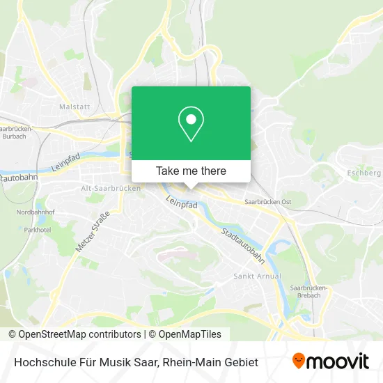 Карта Hochschule Für Musik Saar
