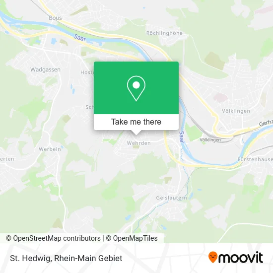 St. Hedwig map