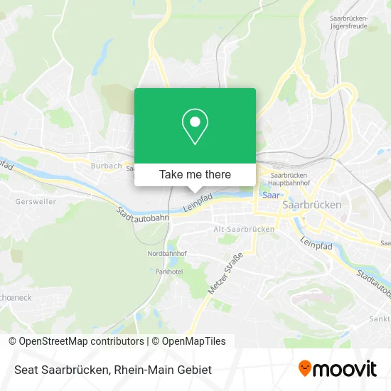 Карта Seat Saarbrücken