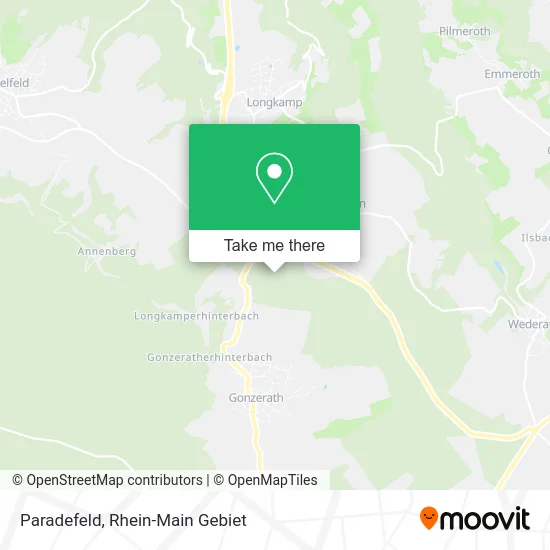 Paradefeld map