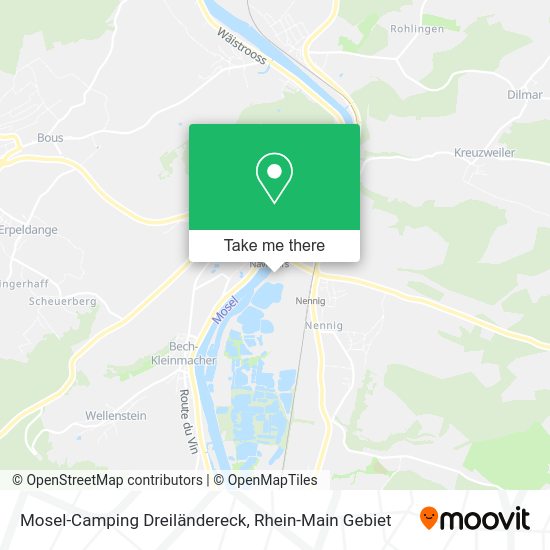 Карта Mosel-Camping Dreiländereck
