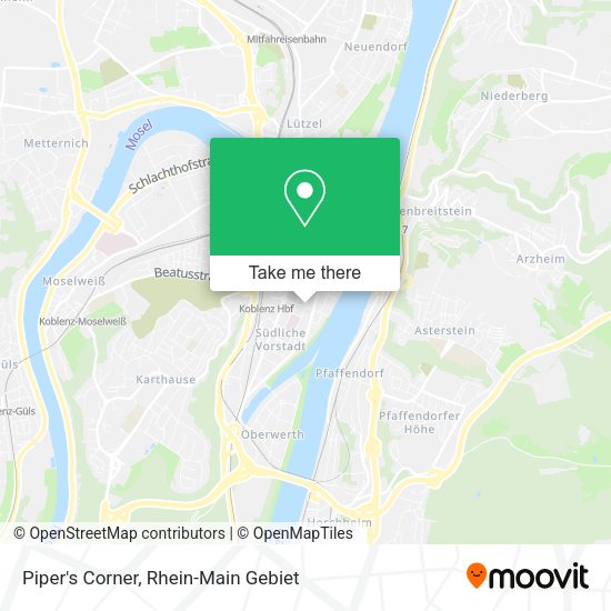 Карта Piper's Corner