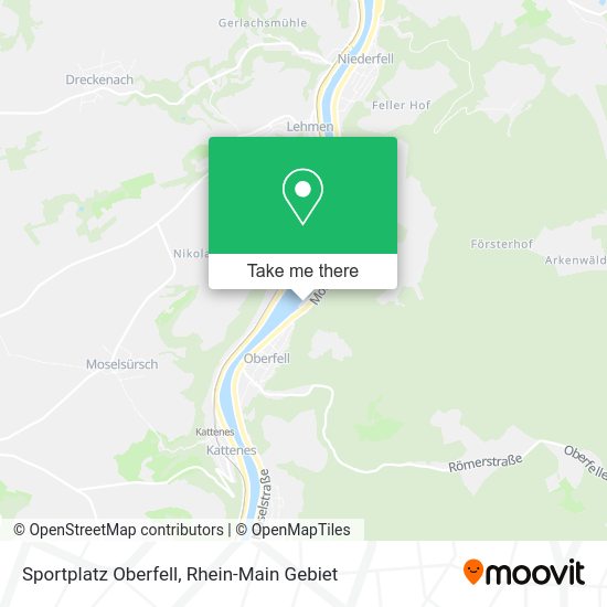 Карта Sportplatz Oberfell