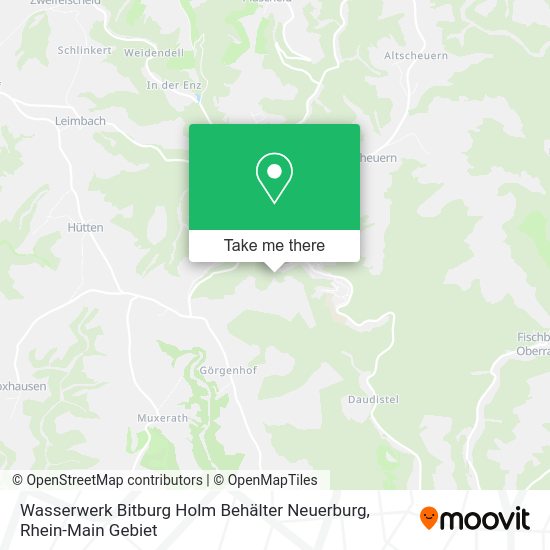 Карта Wasserwerk Bitburg Holm Behälter Neuerburg
