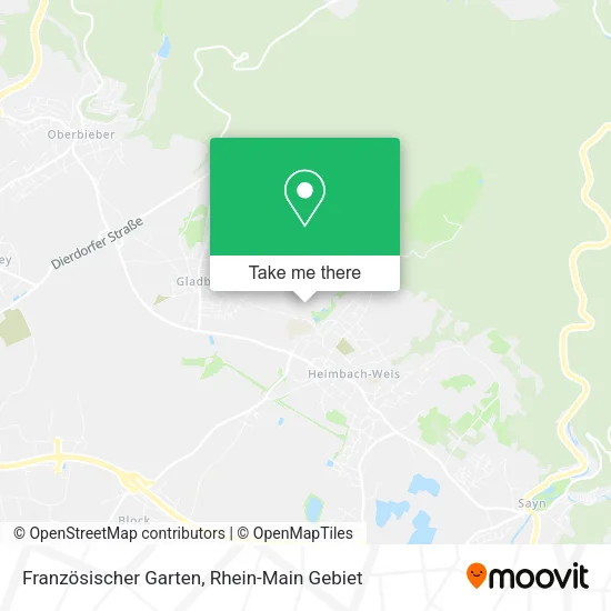 Карта Französischer Garten