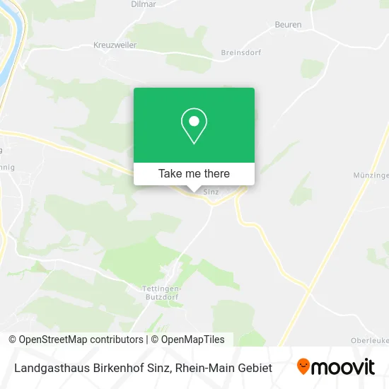 Карта Landgasthaus Birkenhof Sinz