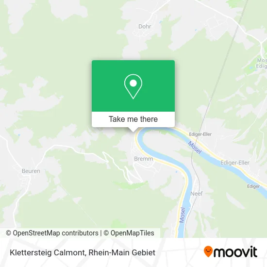 Карта Klettersteig Calmont