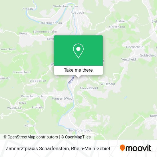 Карта Zahnarztpraxis Scharfenstein
