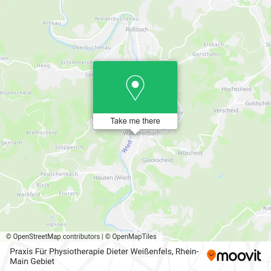 Карта Praxis Für Physiotherapie Dieter Weißenfels