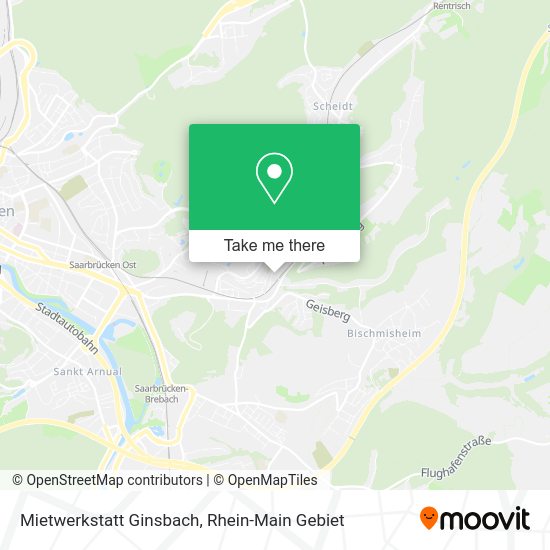 Карта Mietwerkstatt Ginsbach