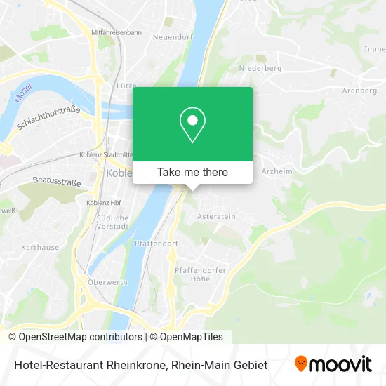 Карта Hotel-Restaurant Rheinkrone