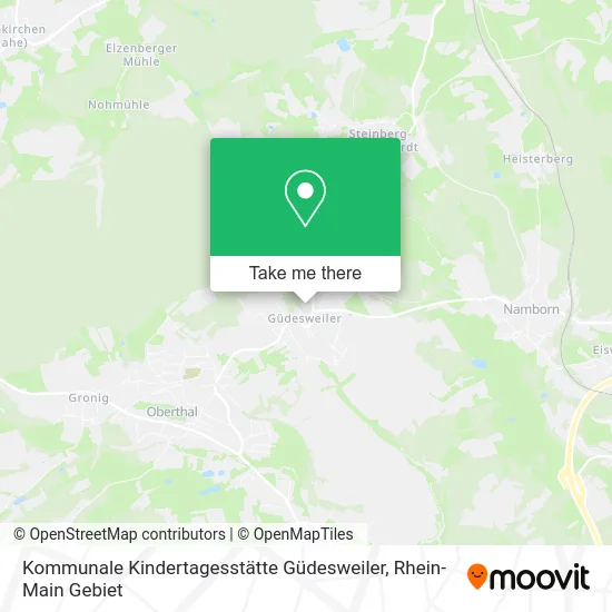 Карта Kommunale Kindertagesstätte Güdesweiler