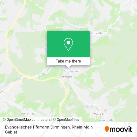 Карта Evangelisches Pfarramt Dirmingen