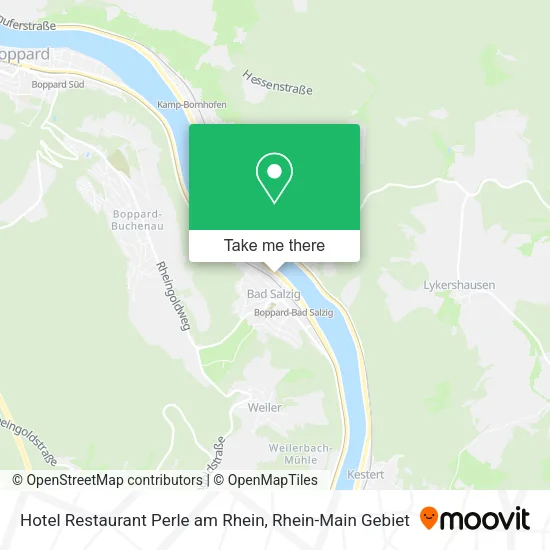 Карта Hotel Restaurant Perle am Rhein