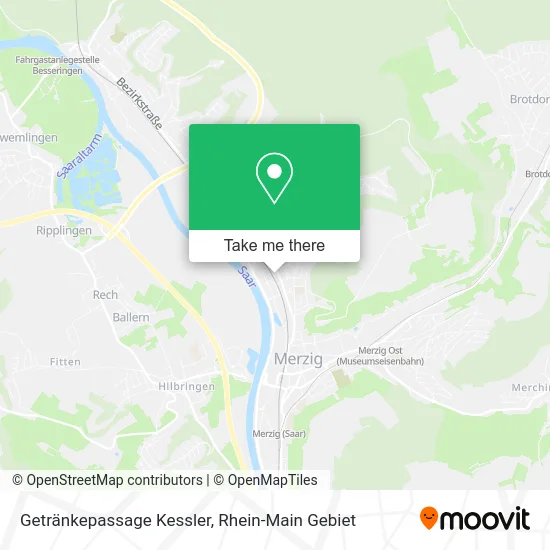 Карта Getränkepassage Kessler