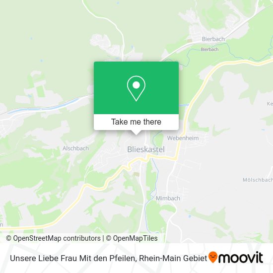 Карта Unsere Liebe Frau Mit den Pfeilen
