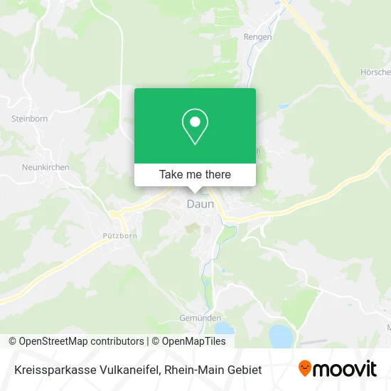 Карта Kreissparkasse Vulkaneifel