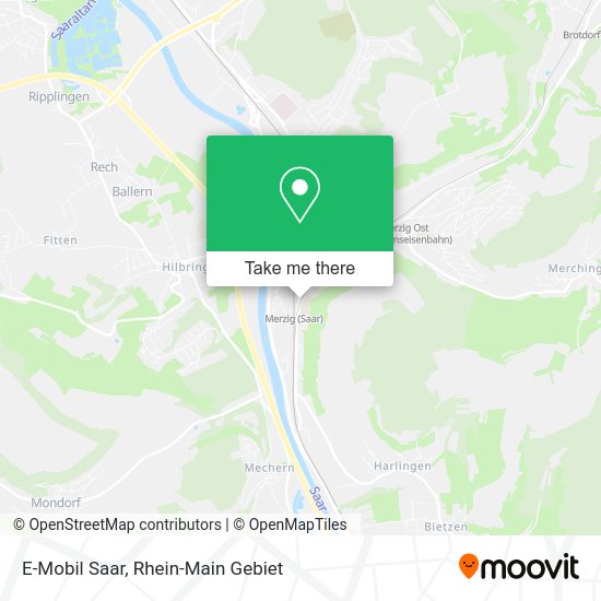Карта E-Mobil Saar