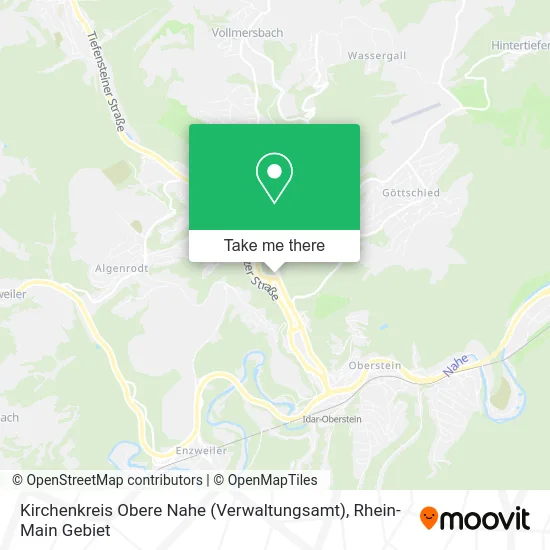 Карта Kirchenkreis Obere Nahe (Verwaltungsamt)