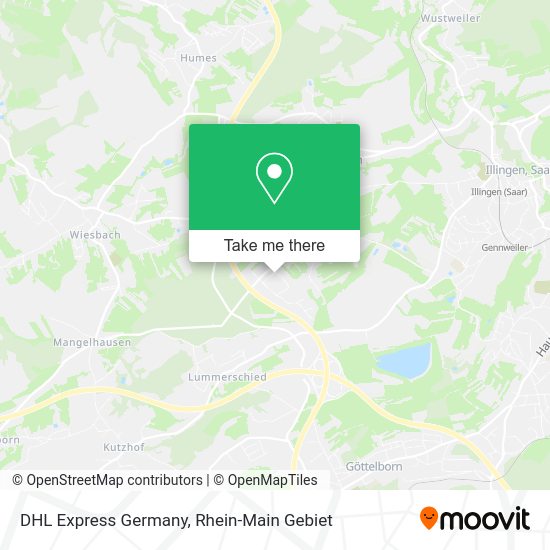 Карта DHL Express Germany