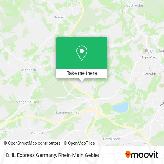 Карта DHL Express Germany
