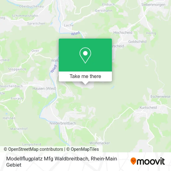 Карта Modellflugplatz Mfg Waldbreitbach