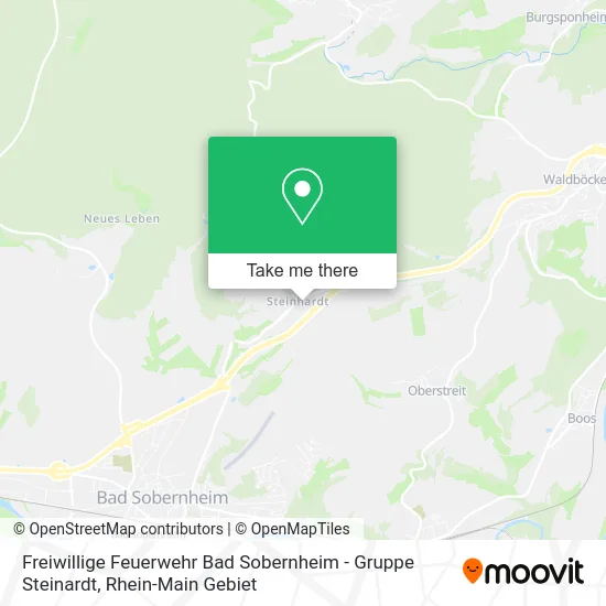 Карта Freiwillige Feuerwehr Bad Sobernheim - Gruppe Steinardt