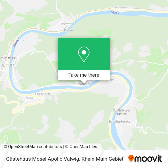 Карта Gästehaus Mosel-Apollo Valwig