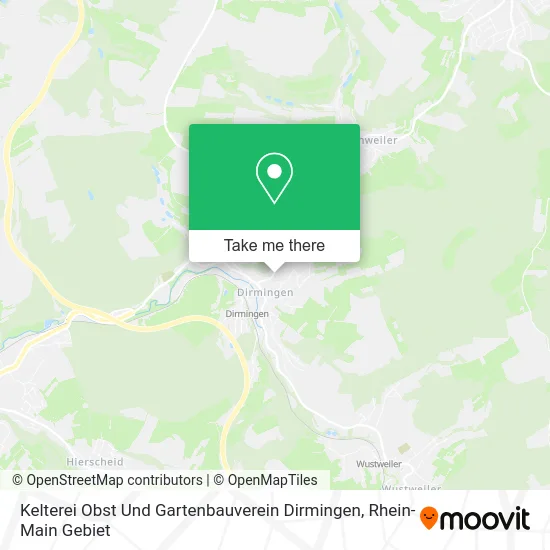 Карта Kelterei Obst Und Gartenbauverein Dirmingen