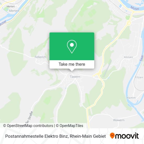 Карта Postannahmestelle Elektro Binz