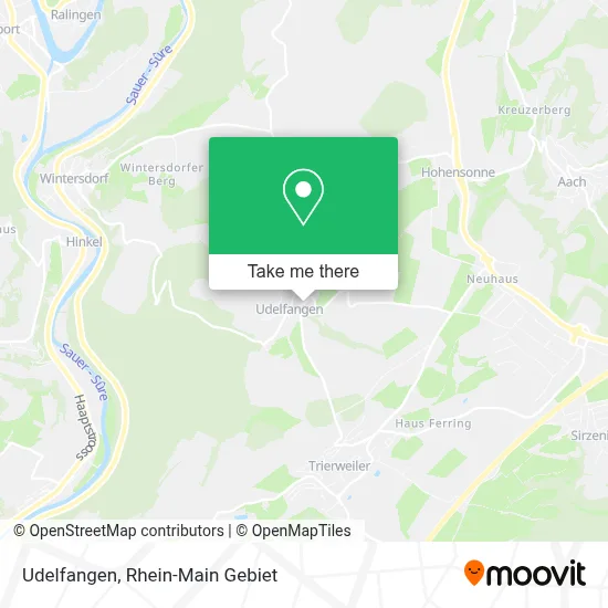 Udelfangen map