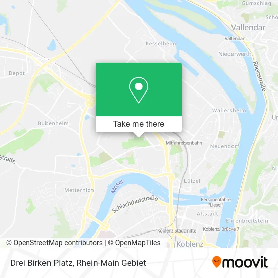 Карта Drei Birken Platz