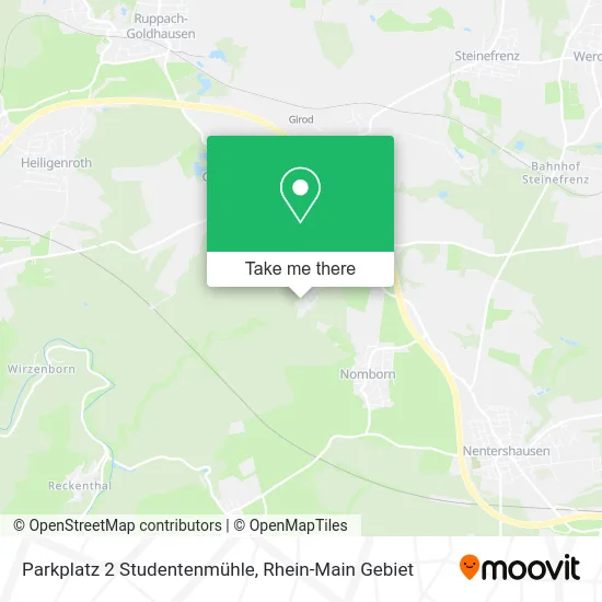 Карта Parkplatz 2 Studentenmühle