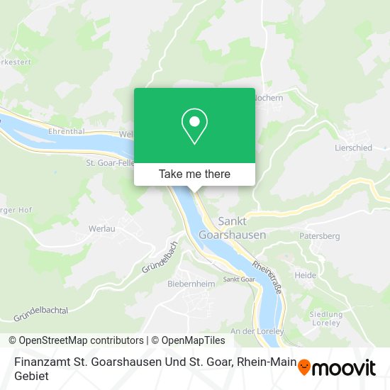 Карта Finanzamt St. Goarshausen Und St. Goar