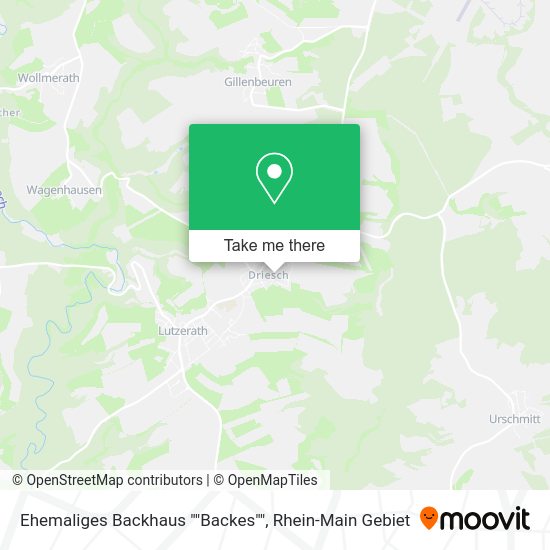 Карта Ehemaliges Backhaus ""Backes""