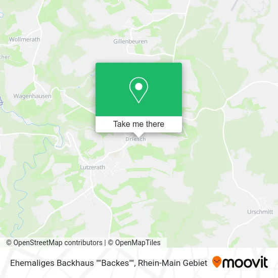 Карта Ehemaliges Backhaus ""Backes""