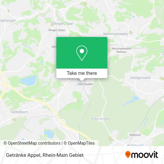 Карта Getränke Appel