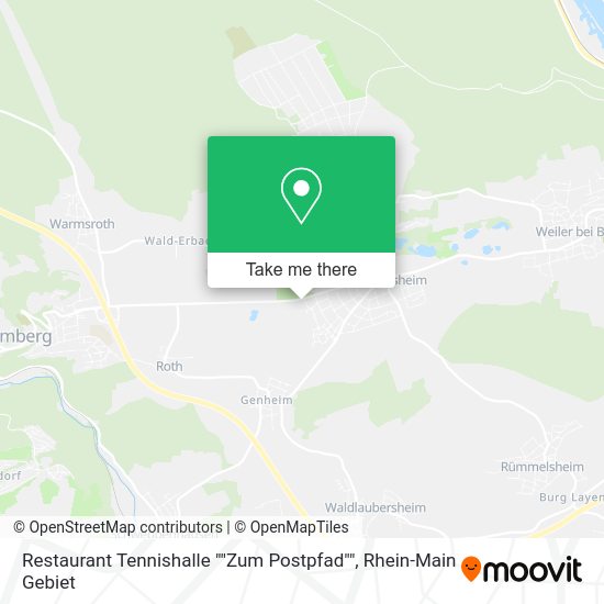 Карта Restaurant Tennishalle ""Zum Postpfad""