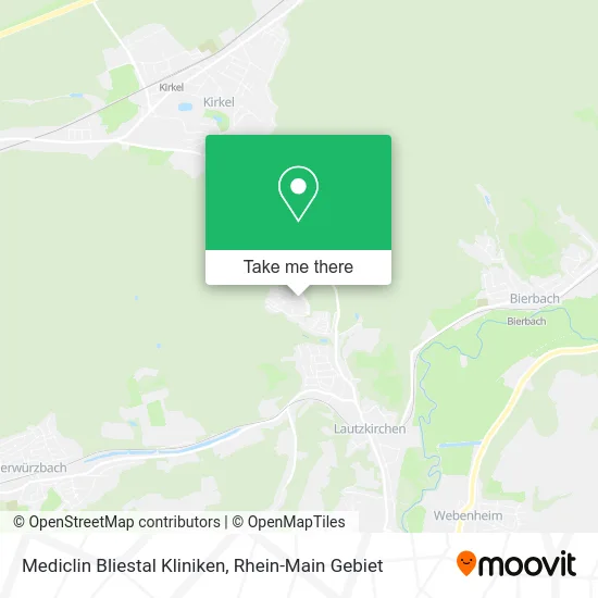 Карта Mediclin Bliestal Kliniken