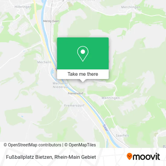 Карта Fußballplatz Bietzen