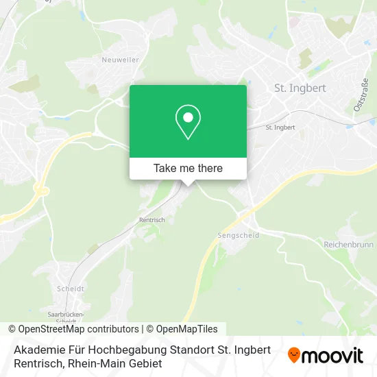 Карта Akademie Für Hochbegabung Standort St. Ingbert Rentrisch